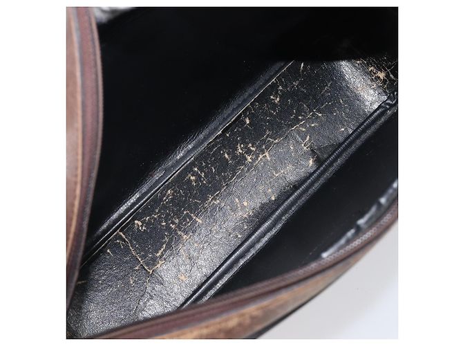 Borsa a tracolla Burberrys Nova Check Canvas Beige Gold Auth 206119 D'oro - vista 12