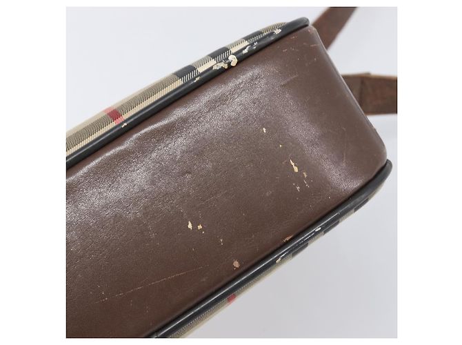 Borsa a tracolla Burberrys Nova Check Canvas Beige Gold Auth 206119 D'oro - vista 6