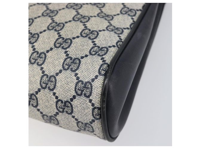 Borsa a tracolla GUCCI GG Supreme PVC Navy Gold Auth ep15976 - vista 13