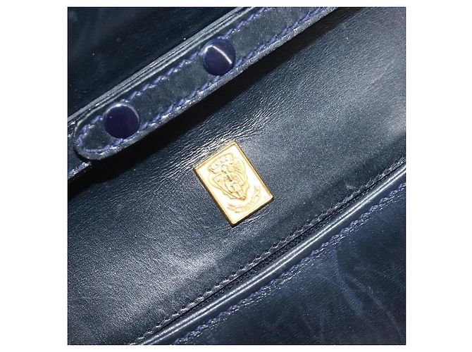 Borsa a tracolla GUCCI GG Supreme PVC Navy Gold Auth ep15976 - vista 19