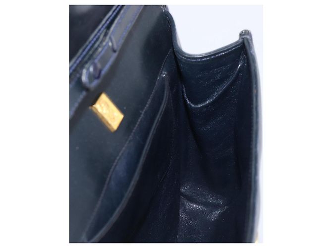 Borsa a tracolla GUCCI GG Supreme PVC Navy Gold Auth ep15976 - vista 21