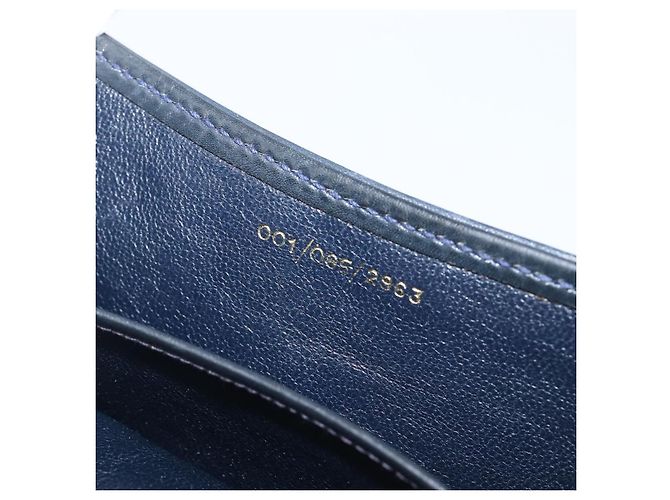 Borsa a tracolla GUCCI GG Supreme PVC Navy Gold Auth ep15976 - vista 24