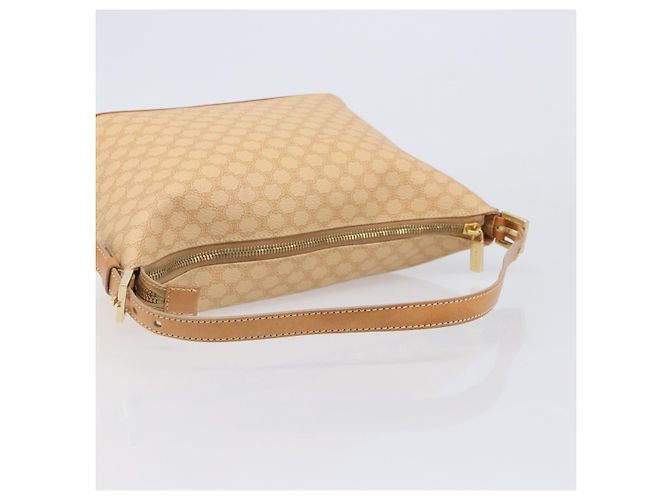 Céline Pouch accessori CELINE Macadam Canvas PVC Leather Beige Gold Auth 206085V D'oro - vista 7