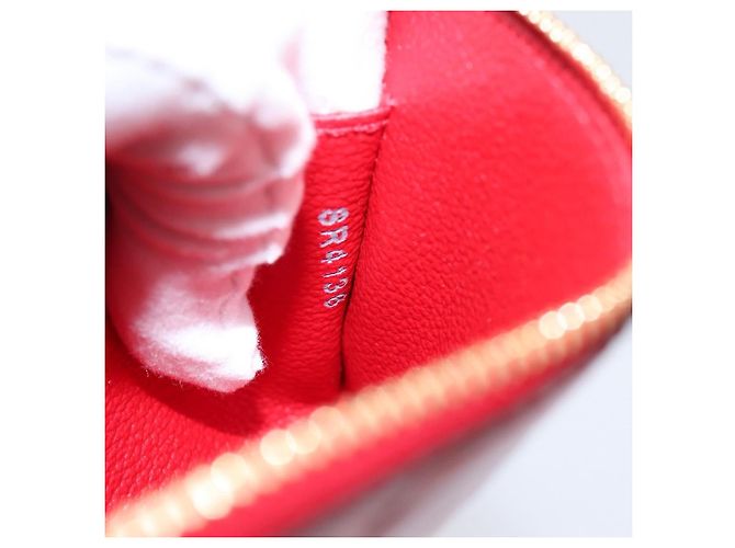 LOUIS VUITTON Monogram Vernis Pochette Cosmetic PM Red M90172 LV Auth mr2955V Rosso - vista 11