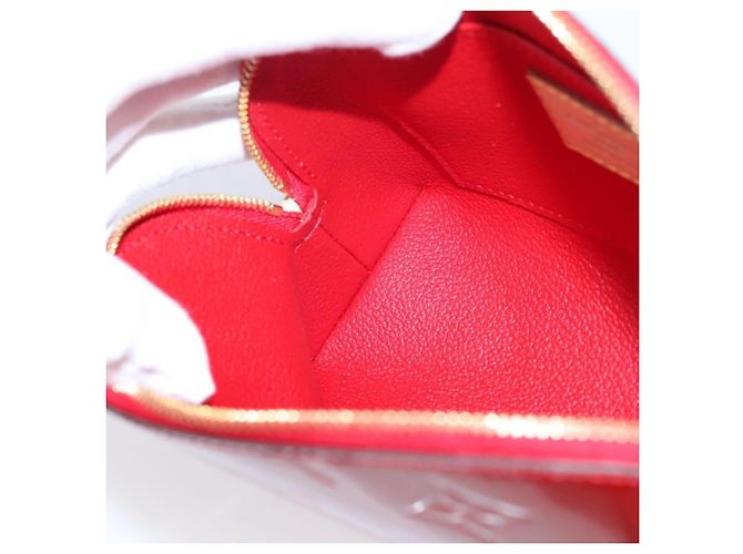 LOUIS VUITTON Monogram Vernis Pochette Cosmetic PM Red M90172 LV Auth mr2955V Rosso - vista 19