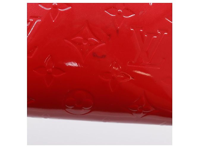 LOUIS VUITTON Monogram Vernis Pochette Cosmetic PM Red M90172 LV Auth mr2955V Rosso - vista 8