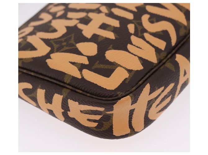 LOUIS VUITTON graffiti Pochette Accessoires Pouch M92193 LV Auth ka6305SAV Naranja - vista 14