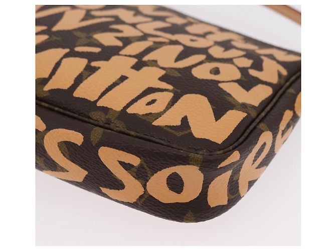 LOUIS VUITTON graffiti Pochette Accessoires Pouch M92193 LV Auth ka6305SAV Naranja - vista 15