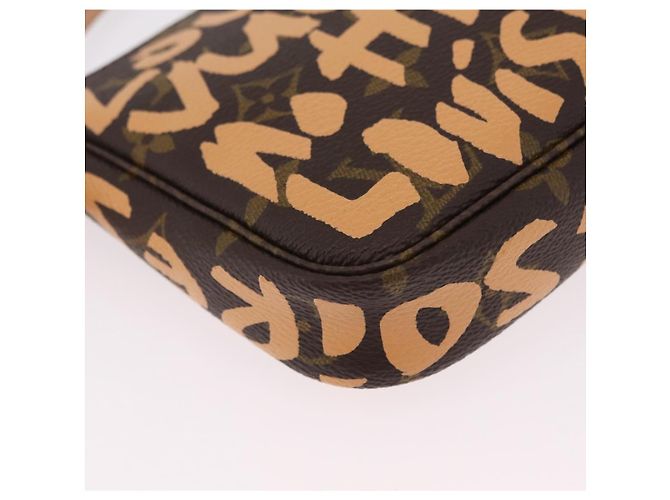 LOUIS VUITTON graffiti Pochette Accessoires Pouch M92193 LV Auth ka6305SAV Naranja - vista 16