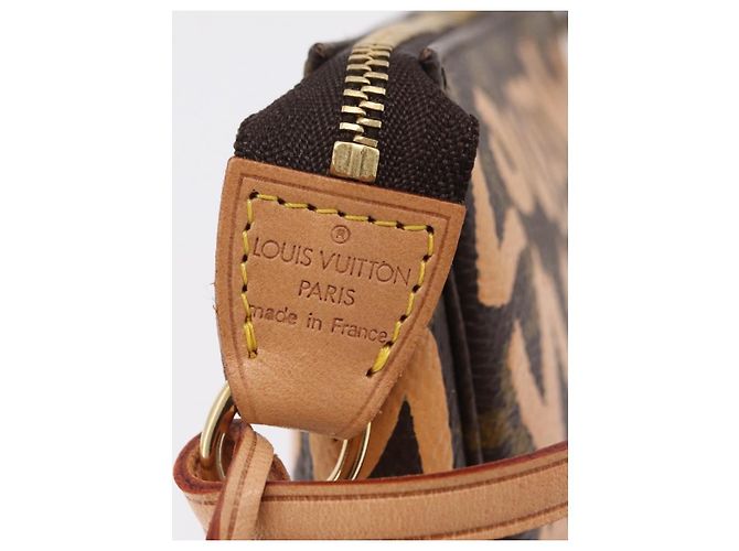 LOUIS VUITTON graffiti Pochette Accessoires Pouch M92193 LV Auth ka6305SAV Naranja - vista 18