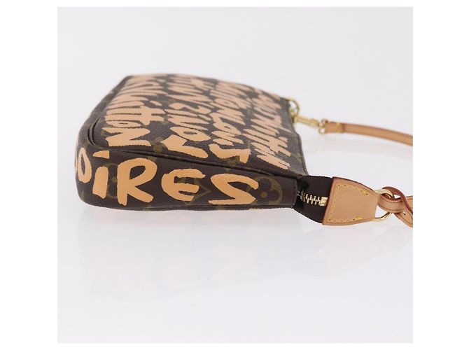 LOUIS VUITTON graffiti Pochette Accessoires Pouch M92193 LV Auth ka6305SAV Naranja - vista 3