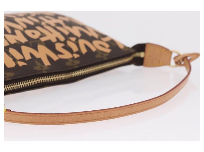 LOUIS VUITTON graffiti Pochette Accessoires Pouch M92193 LV Auth ka6305SAV Naranja - vista 8