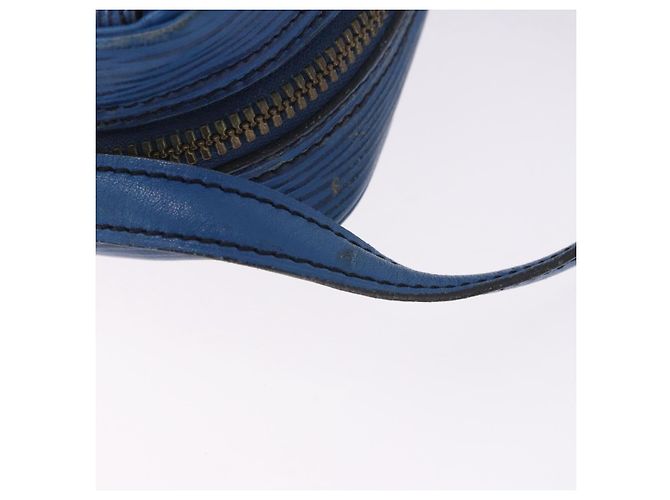 Borsa a tracolla LOUIS VUITTON Epi Jeune Fille MM Blu M52155 LV Auth 202822 - vista 10