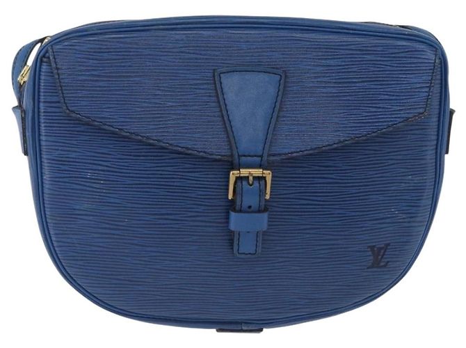 Borsa a tracolla LOUIS VUITTON Epi Jeune Fille MM Blu M52155 LV Auth 202822 - vista 13
