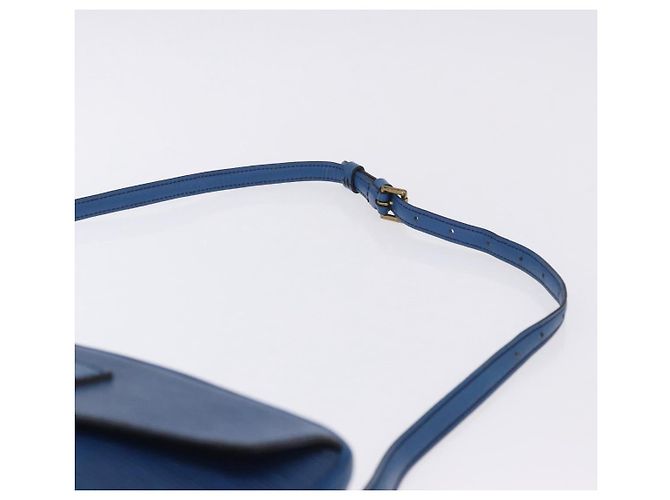 Borsa a tracolla LOUIS VUITTON Epi Jeune Fille MM Blu M52155 LV Auth 202822 - vista 15