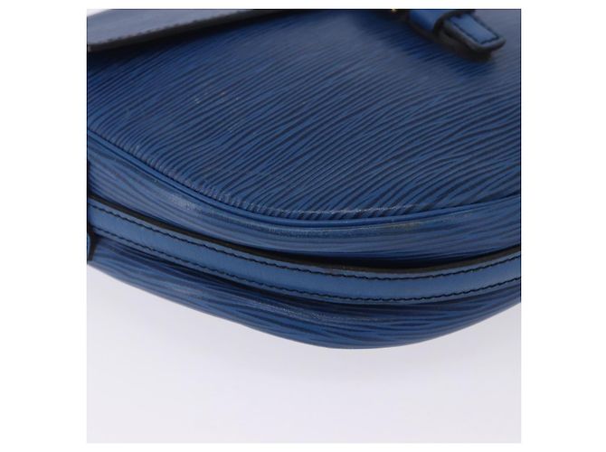 Borsa a tracolla LOUIS VUITTON Epi Jeune Fille MM Blu M52155 LV Auth 202822 - vista 17