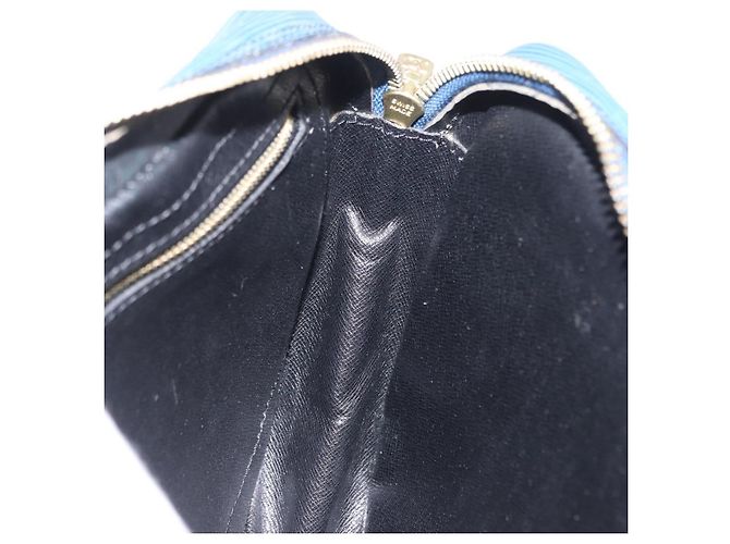 Borsa a tracolla LOUIS VUITTON Epi Jeune Fille MM Blu M52155 LV Auth 202822 - vista 24