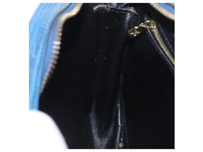 Borsa a tracolla LOUIS VUITTON Epi Jeune Fille MM Blu M52155 LV Auth 202822 - vista 25