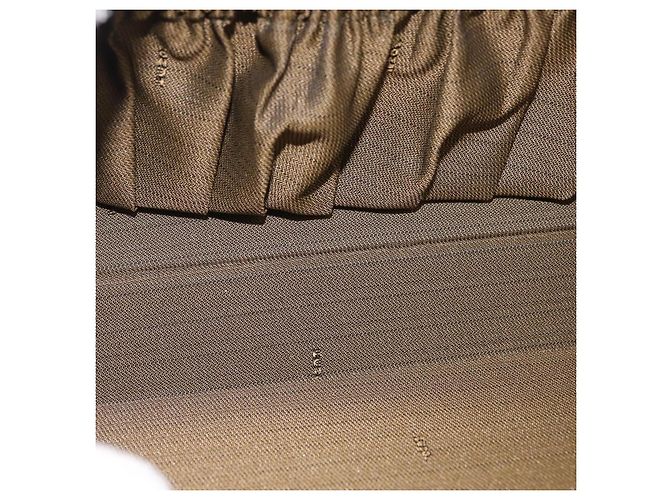 FENDI Handtasche Leder 2way Beige Gold Auth ka6408 Golden - Ansicht 12