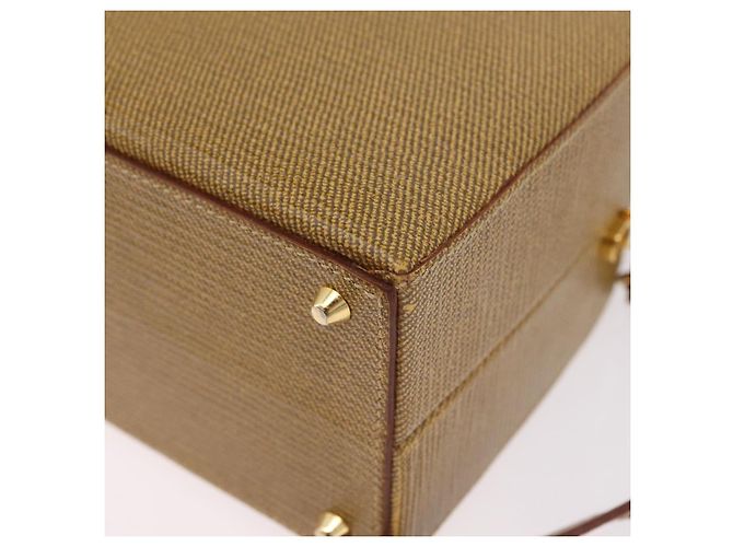 FENDI Handtasche Leder 2way Beige Gold Auth ka6408 Golden - Ansicht 18