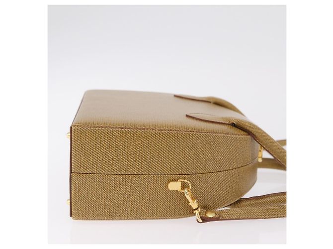 FENDI Handtasche Leder 2way Beige Gold Auth ka6408 Golden - Ansicht 3