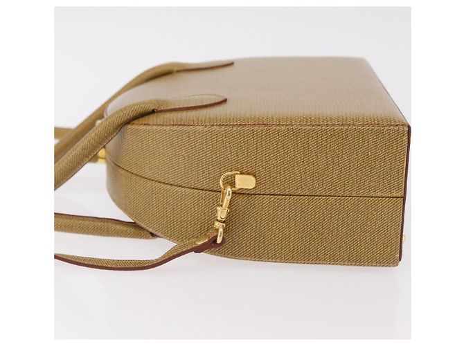 FENDI Handtasche Leder 2way Beige Gold Auth ka6408 Golden - Ansicht 4