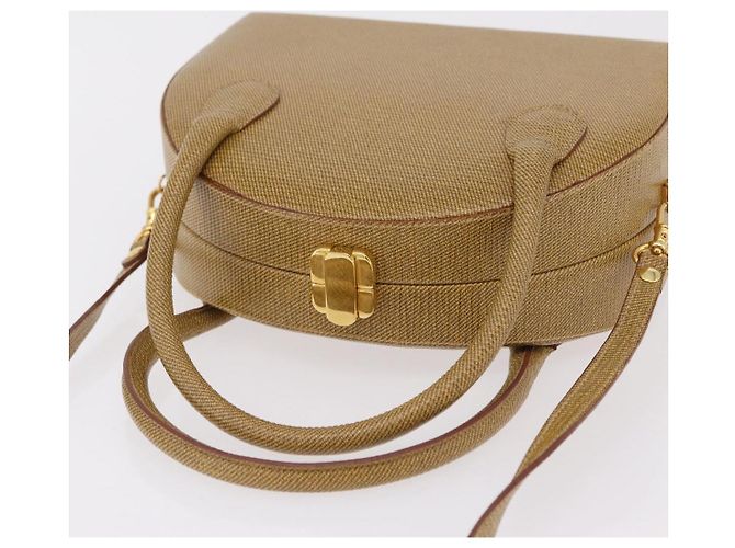 FENDI Handtasche Leder 2way Beige Gold Auth ka6408 Golden - Ansicht 6