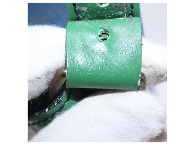 Borsa a tracolla LOUIS VUITTON Epi Noe Green Blue M44044 LV Auth mr2992 Verde - vista 12