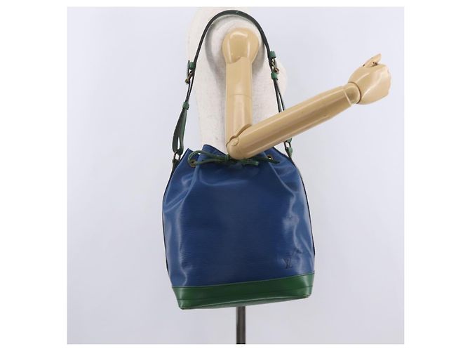 Borsa a tracolla LOUIS VUITTON Epi Noe Green Blue M44044 LV Auth mr2992 Verde - vista 32