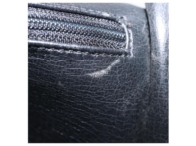 Borsa a mano Christian Dior in pelle 2way Nera Tono Oro Auth 201324 Nero - vista 26