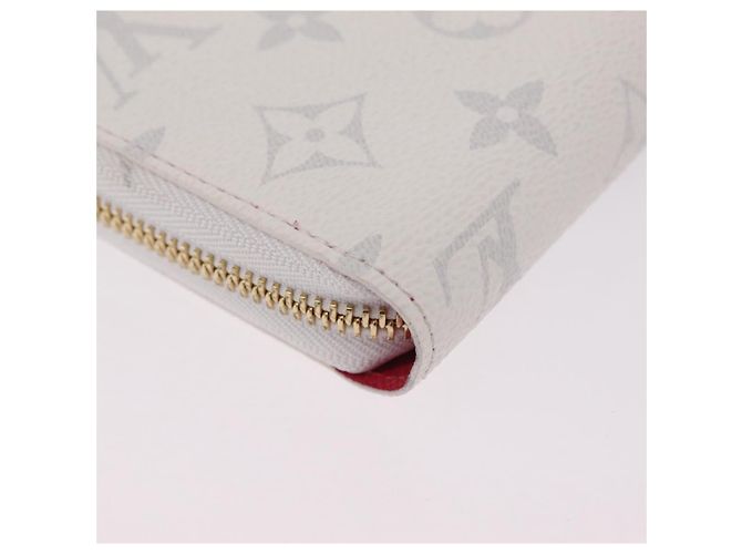 LOUIS VUITTON Monogram Cherry Zippy Long Wallet White M14240 LV Auth 206069SAM Bianco - vista 16