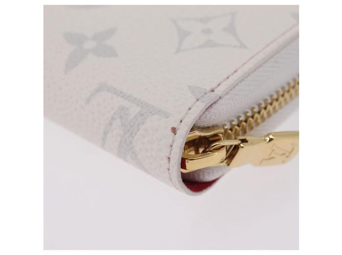 LOUIS VUITTON Monogram Cherry Zippy Long Wallet White M14240 LV Auth 206069SAM Bianco - vista 17