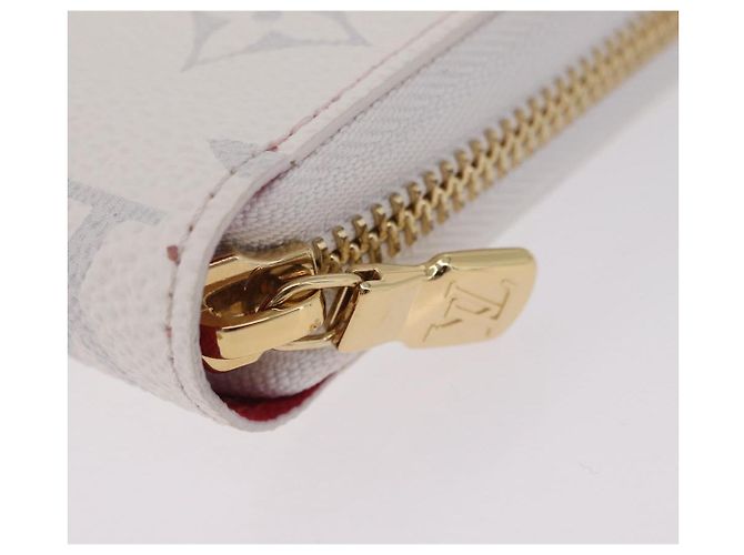 LOUIS VUITTON Monogram Cherry Zippy Long Wallet White M14240 LV Auth 206069SAM Bianco - vista 18