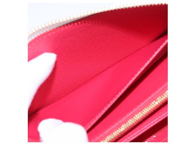 LOUIS VUITTON Monogram Cherry Zippy Long Wallet White M14240 LV Auth 206069SAM Bianco - vista 20