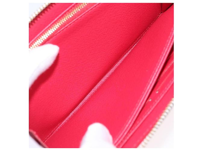 LOUIS VUITTON Monogram Cherry Zippy Long Wallet White M14240 LV Auth 206069SAM Bianco - vista 22
