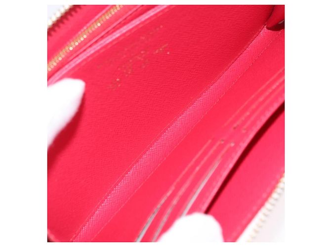 LOUIS VUITTON Monogram Cherry Zippy Long Wallet White M14240 LV Auth 206069SAM Bianco - vista 23