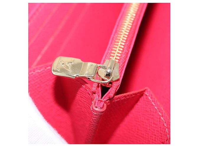 LOUIS VUITTON Monogram Cherry Zippy Long Wallet White M14240 LV Auth 206069SAM Bianco - vista 25