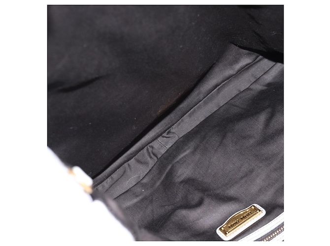 Borsa a tracolla Miu Miu Vitellolux Gray Gold Auth 205975V Marrone D'oro - vista 11