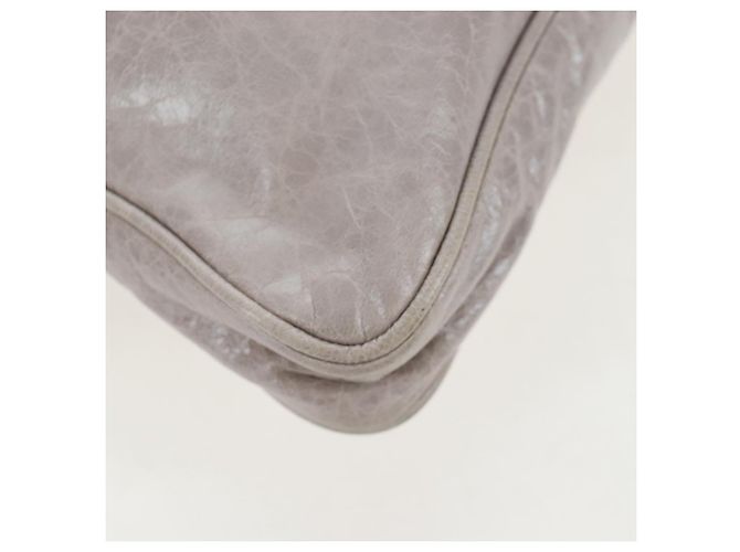 Borsa a tracolla Miu Miu Vitellolux Gray Gold Auth 205975V Marrone D'oro - vista 17