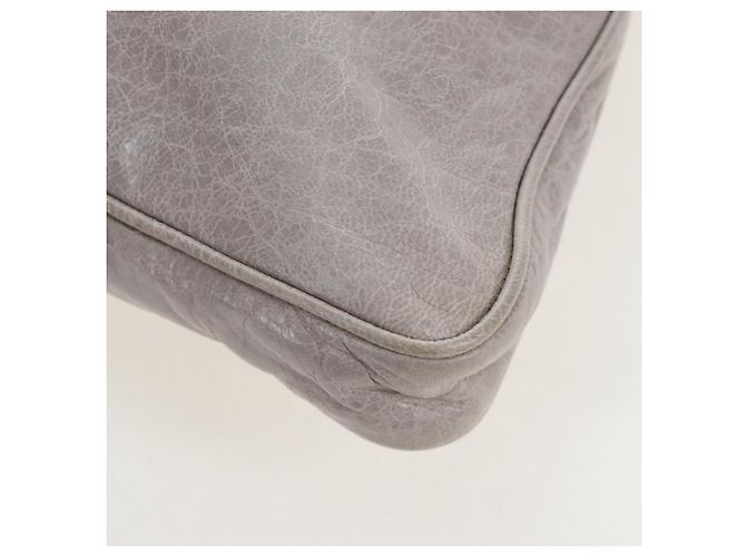 Borsa a tracolla Miu Miu Vitellolux Gray Gold Auth 205975V Marrone D'oro - vista 18