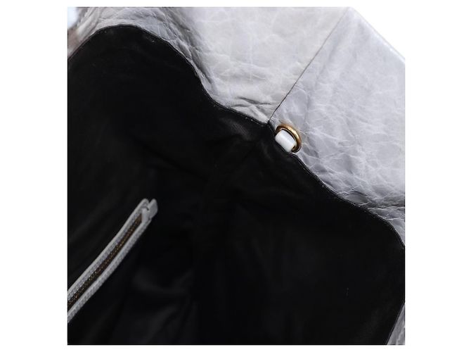 Borsa a tracolla Miu Miu Vitellolux Gray Gold Auth 205975V Marrone D'oro - vista 24