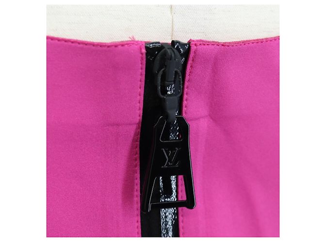 Abito Tank LOUIS VUITTON Abito camicia pezzo unico Nylon 38 Rosa LV Auth 203730M - vista 10
