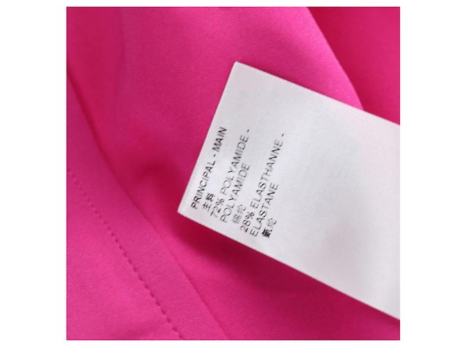 Abito Tank LOUIS VUITTON Abito camicia pezzo unico Nylon 38 Rosa LV Auth 203730M - vista 17