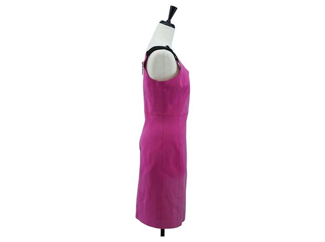 Abito Tank LOUIS VUITTON Abito camicia pezzo unico Nylon 38 Rosa LV Auth 203730M - vista 4