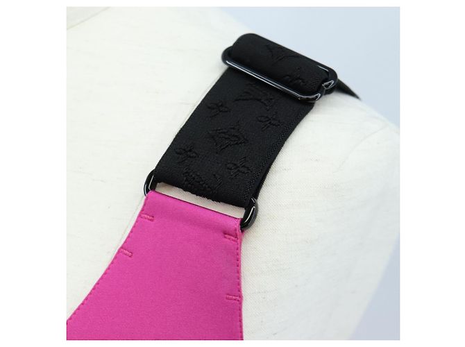 Abito Tank LOUIS VUITTON Abito camicia pezzo unico Nylon 38 Rosa LV Auth 203730M - vista 6