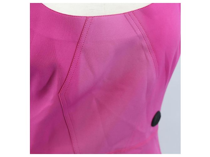 Abito Tank LOUIS VUITTON Abito camicia pezzo unico Nylon 38 Rosa LV Auth 203730M - vista 7