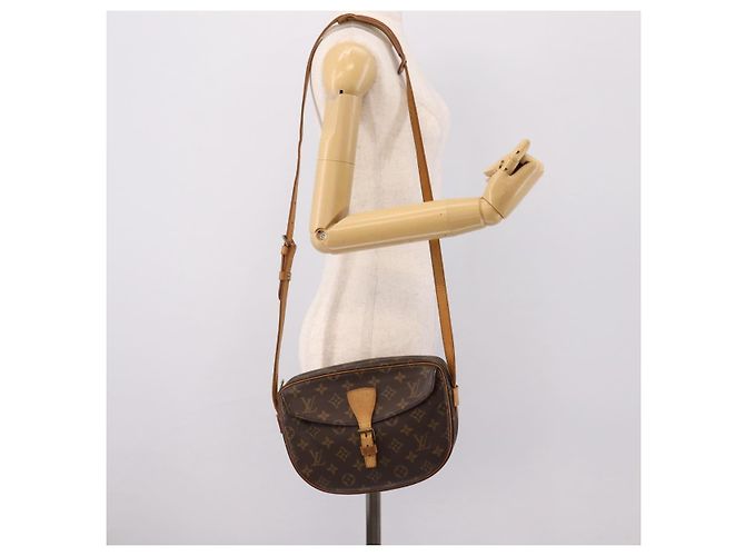 Borsa a tracolla LOUIS VUITTON Monogram Jeune Fille MM M51226 LV Auth ep16032 Monogramma - vista 26
