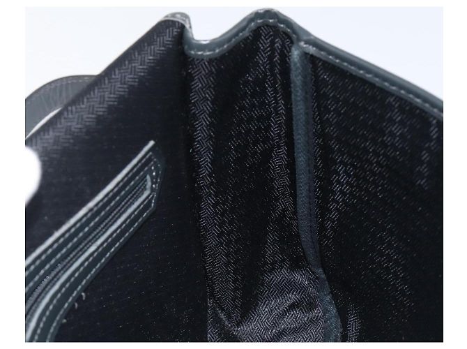Borsa a tracolla Christian Dior Trotter Canvas Nero Oro Auth 206120V D'oro - vista 19