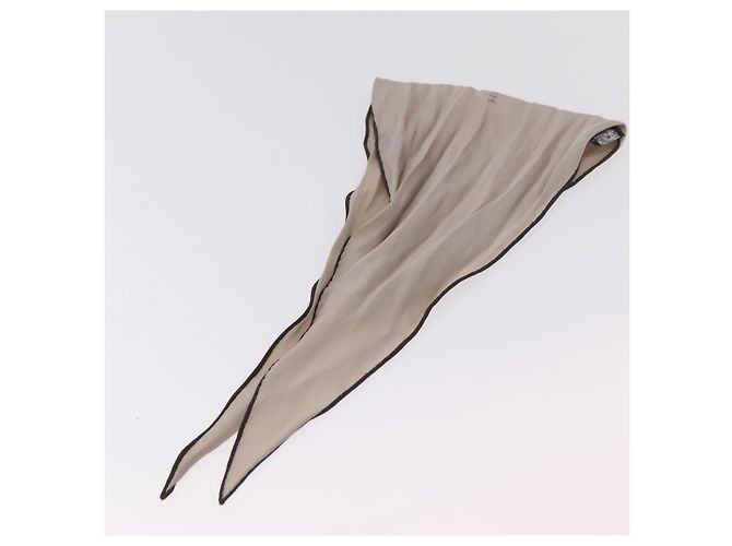 Hermès Foulard Twilly HERMES in seta Beige Auth bs37313 - vista 10