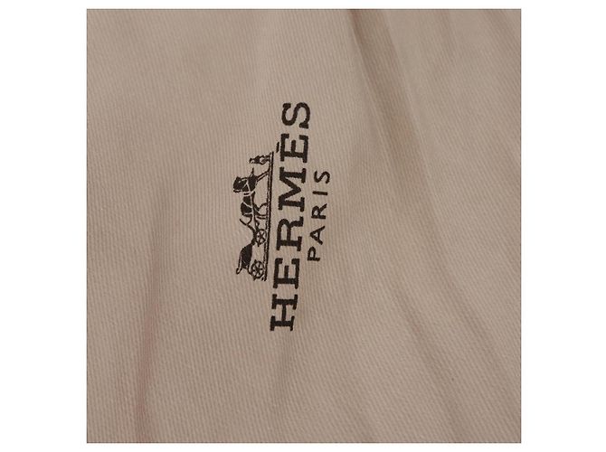 Hermès Foulard Twilly HERMES in seta Beige Auth bs37313 - vista 19